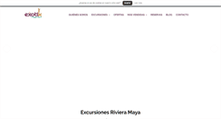 Desktop Screenshot of excursionesenlarivieramaya.com